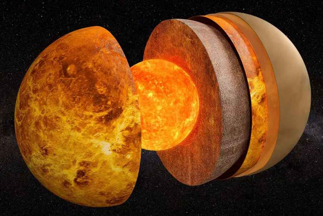 Cấu tạo bên trong của Venus khá giống với Trái Đất