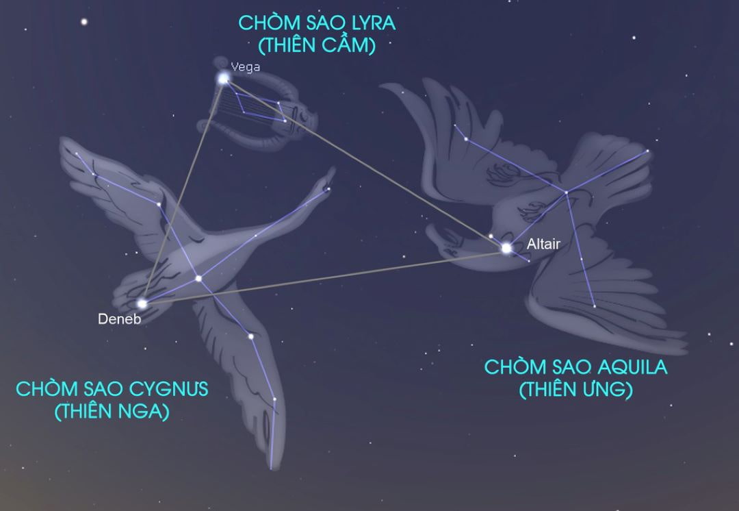 Tam giác mùa hè gồm các ngôi sao nào? Ý nghĩa của mỗi ngôi sao 